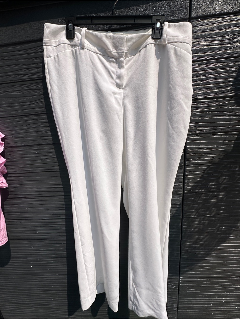 The Limited White Straight Leg Trousers
